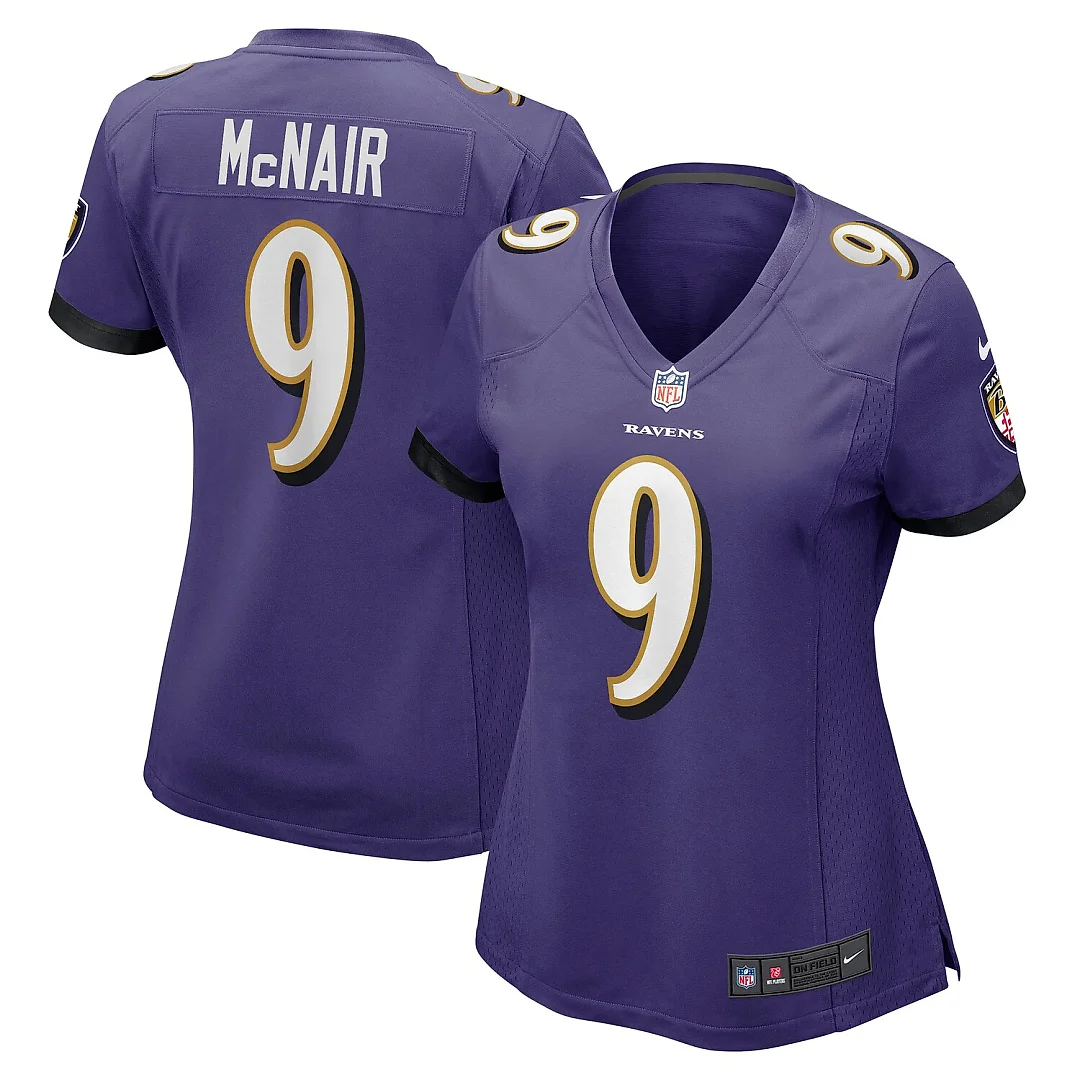 Zennovawear Steve McNair Baltimore Ravens Women's Game Retired Player Jersey - Purple