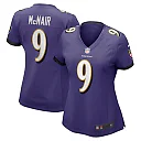 Zennovawear Steve McNair Baltimore Ravens Women's Game Retired Player Jersey - Purple