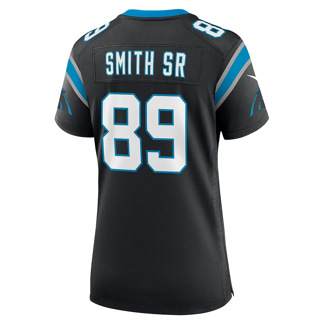 Zennovawear Steve Smith Sr. Carolina Panthers Women's Retired Player Game Jersey - Black