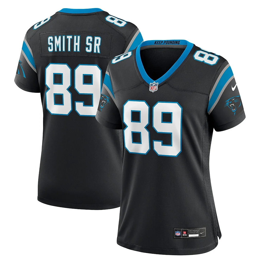 Zennovawear Steve Smith Sr. Carolina Panthers Women's Retired Player Game Jersey - Black