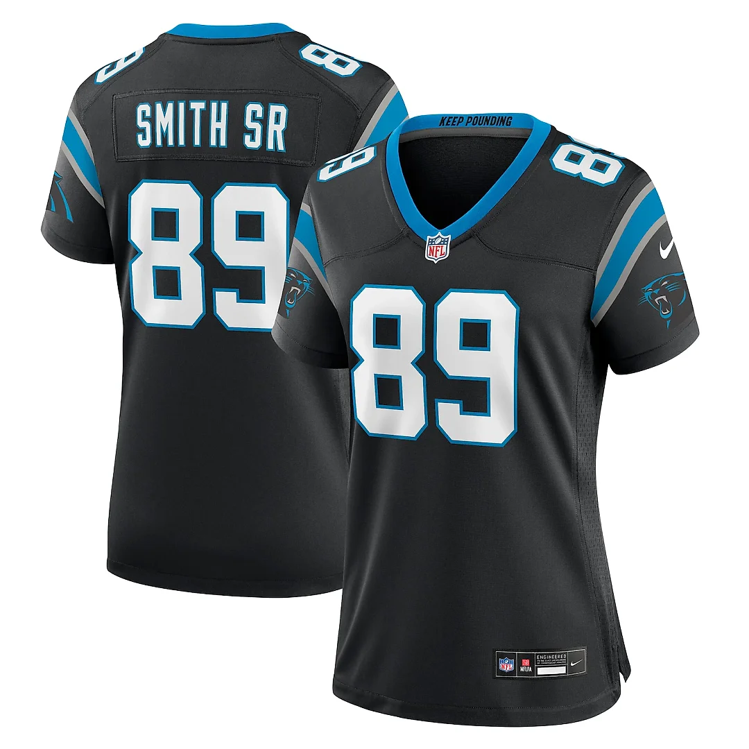 Zennovawear Steve Smith Sr. Carolina Panthers Women's Retired Player Game Jersey - Black