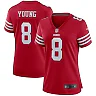 Zennovawear Steve Young San Francisco 49ers Women's Retired Player Game Jersey - Scarlet