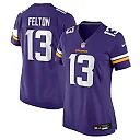 Zennovawear Tai Felton Minnesota Vikings Women's Team Game Jersey - Purple
