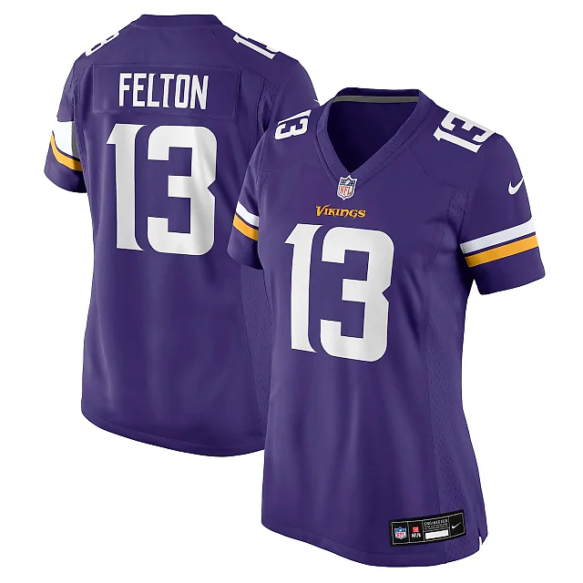 Zennovawear Tai Felton Minnesota Vikings Women's Team Game Jersey - Purple
