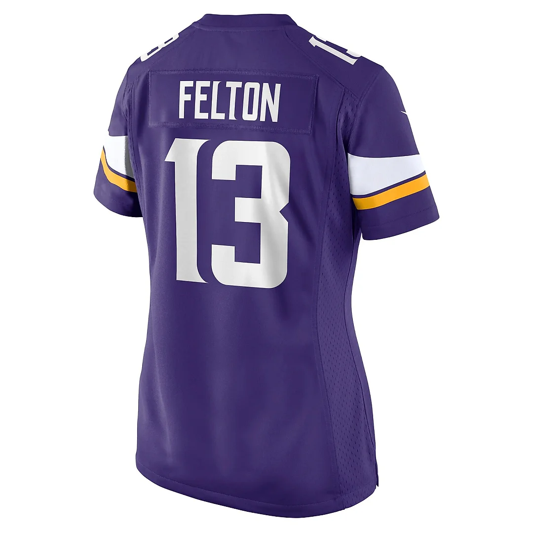 Zennovawear Tai Felton Minnesota Vikings Women's Team Game Jersey - Purple