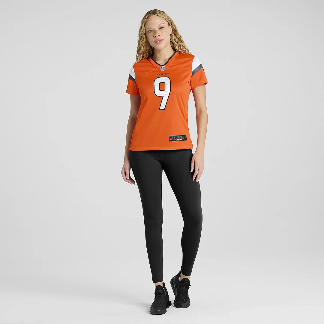 Zennovawear Talanoa Hufanga Denver Broncos Women's Team Game Jersey - Orange