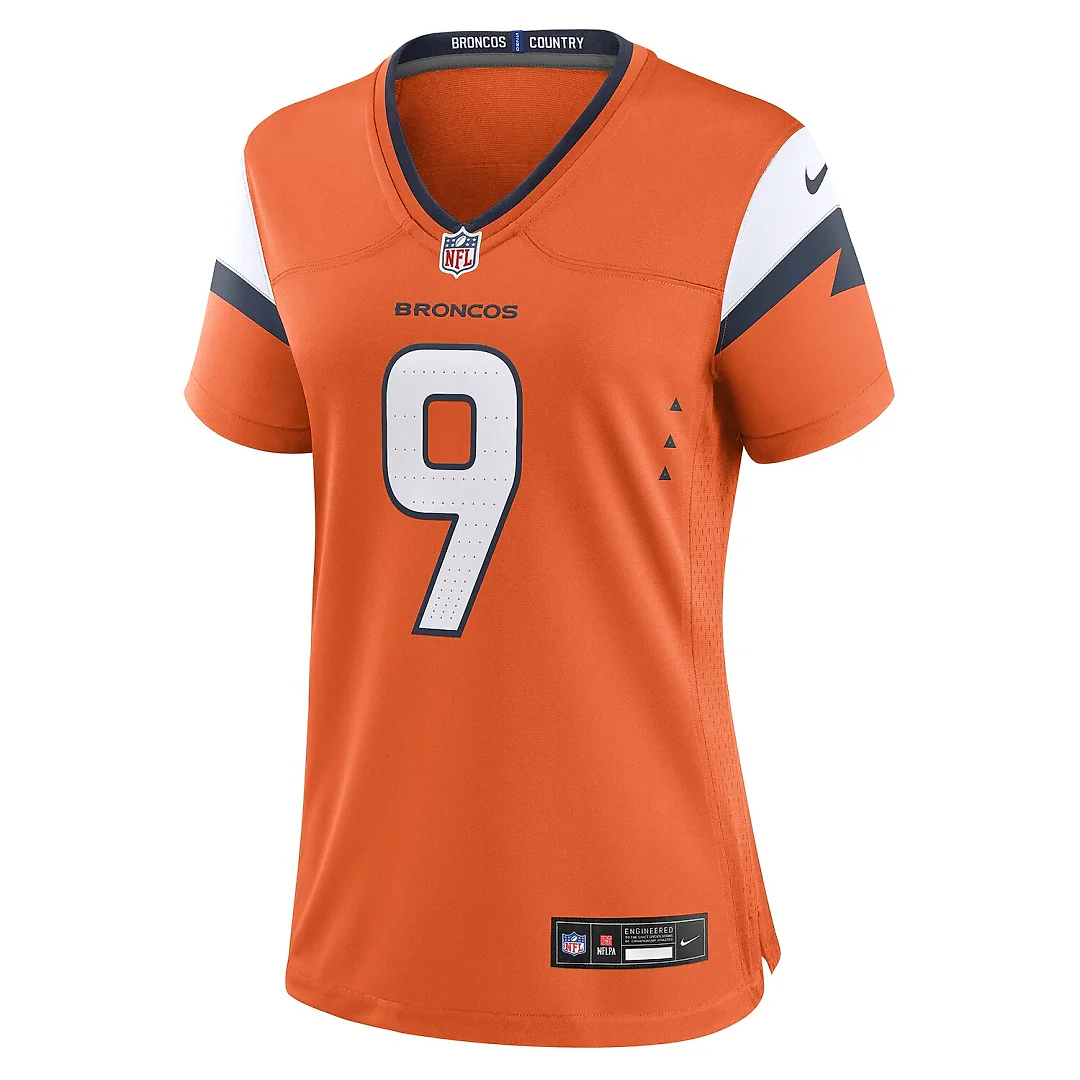 Zennovawear Talanoa Hufanga Denver Broncos Women's Team Game Jersey - Orange