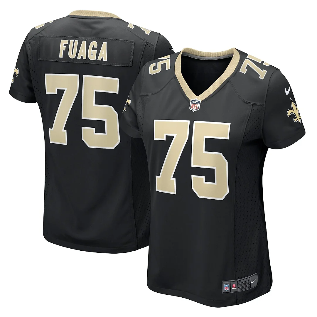Zennovawear Taliese Fuaga New Orleans Saints Women's Game Jersey - Black