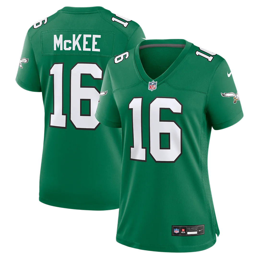 Zennovawear Tanner McKee Philadelphia Eagles Women's Alternate Game Jersey - Kelly Green