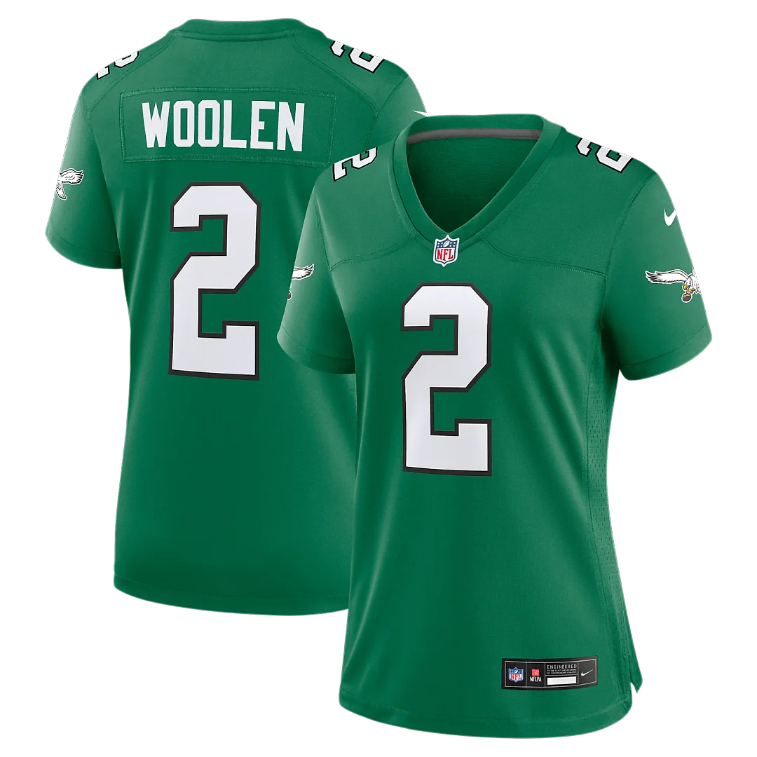 Zennovawear Tariq Woolen Philadelphia Eagles Women's Alternate Game Jersey - Kelly Green