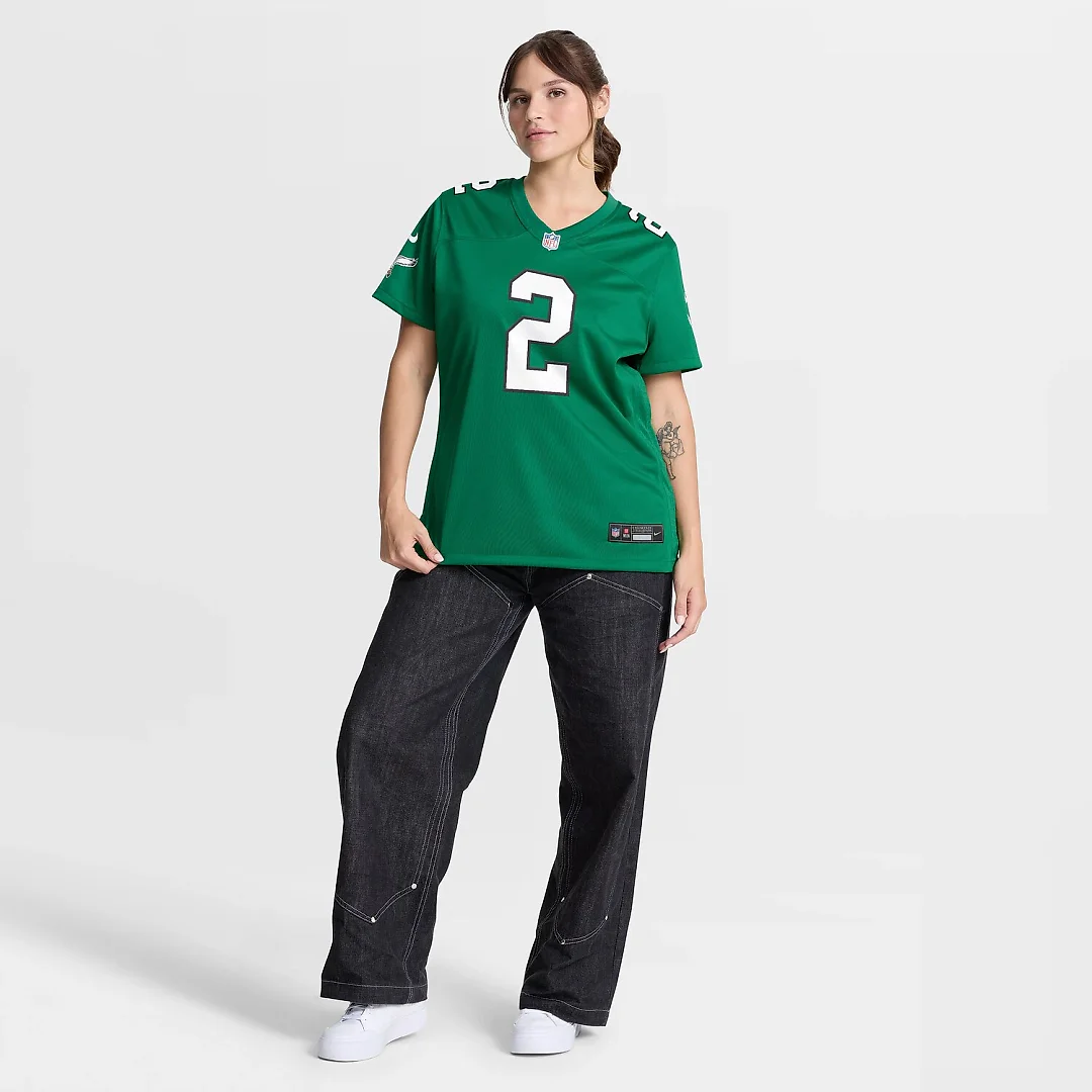 Zennovawear Tariq Woolen Philadelphia Eagles Women's Alternate Game Jersey - Kelly Green