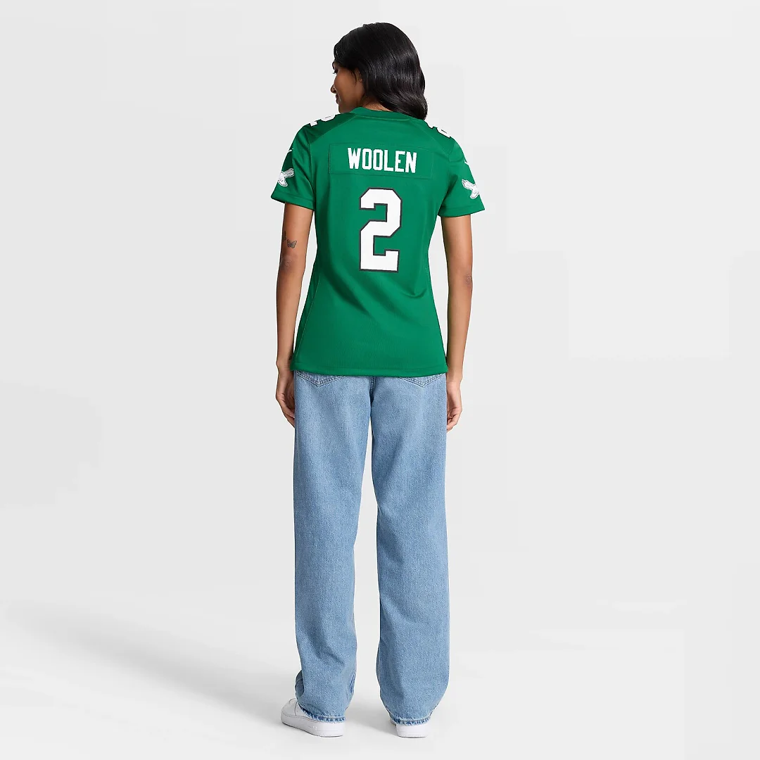 Zennovawear Tariq Woolen Philadelphia Eagles Women's Alternate Game Jersey - Kelly Green