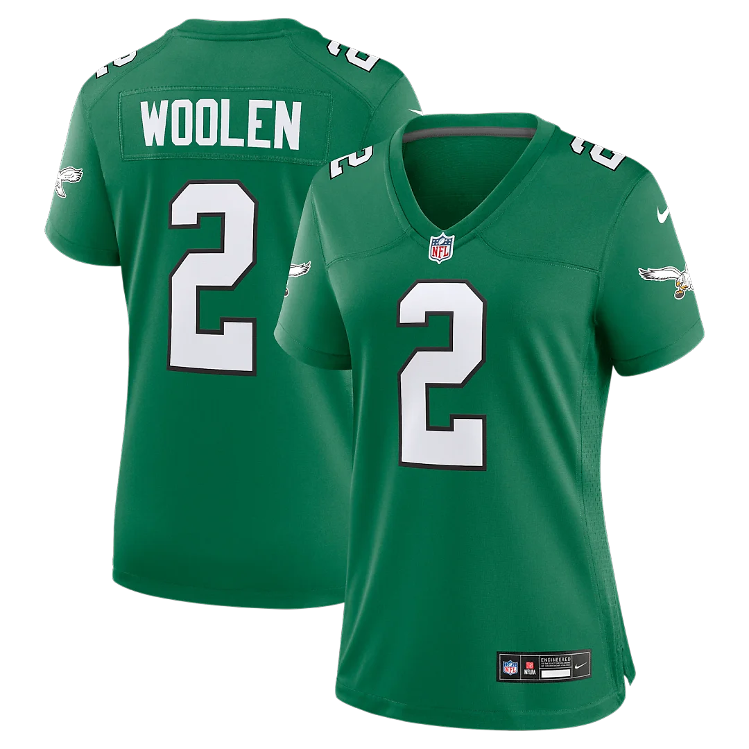 Zennovawear Tariq Woolen Philadelphia Eagles Women's Alternate Game Jersey - Kelly Green