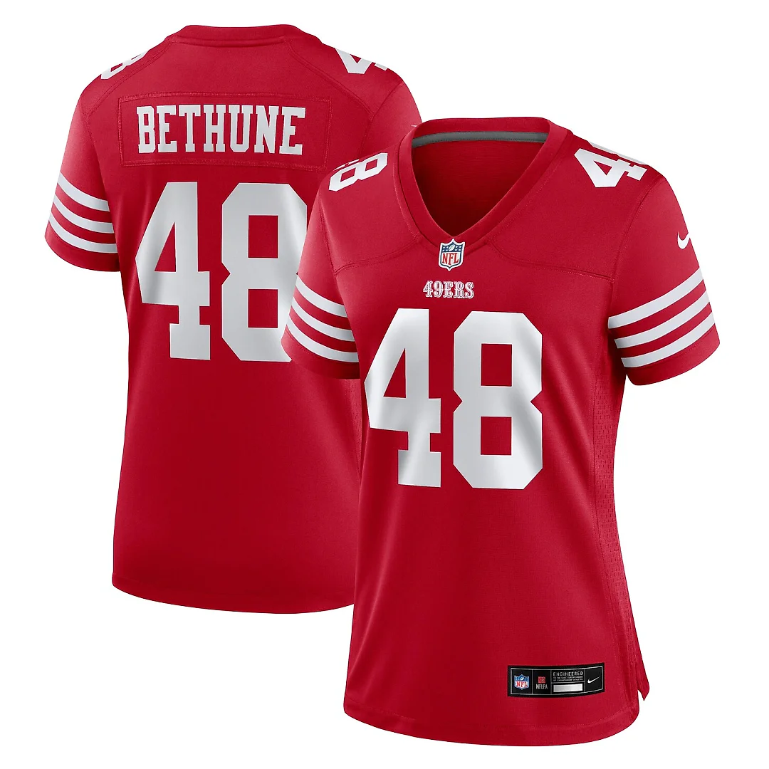 Zennovawear Tatum Bethune San Francisco 49ers Women's Team Game Jersey - Scarlet