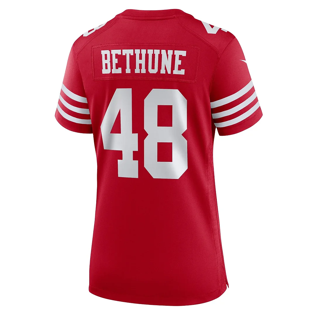 Zennovawear Tatum Bethune San Francisco 49ers Women's Team Game Jersey - Scarlet