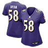 Zennovawear Taven Bryan Baltimore Ravens Women's Team Game Jersey - Purple