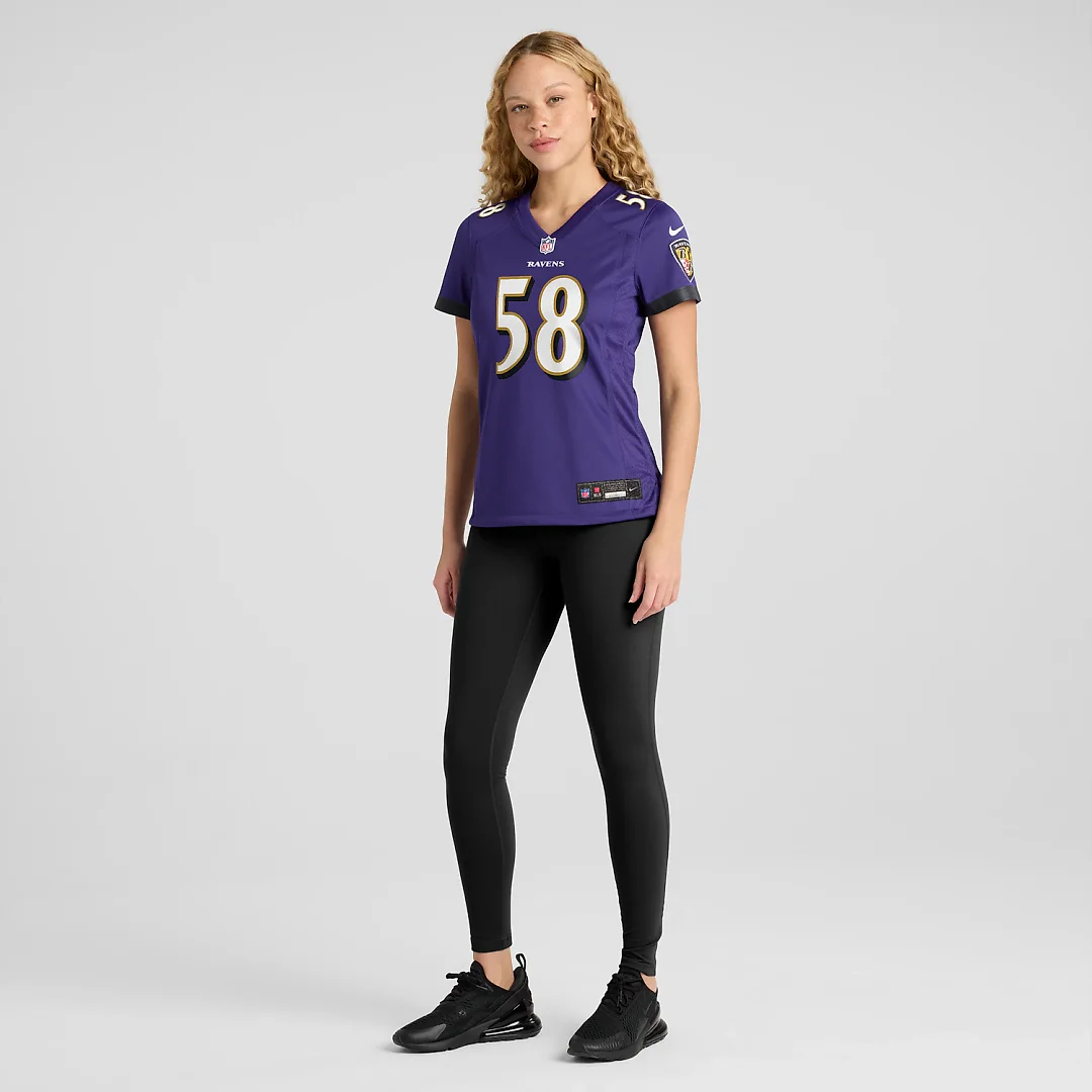 Zennovawear Taven Bryan Baltimore Ravens Women's Team Game Jersey - Purple