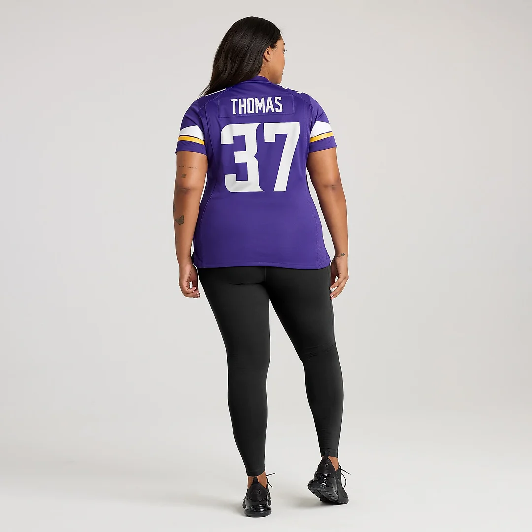 Zennovawear Tavierre Thomas Minnesota Vikings Women's Team Game Jersey - Purple