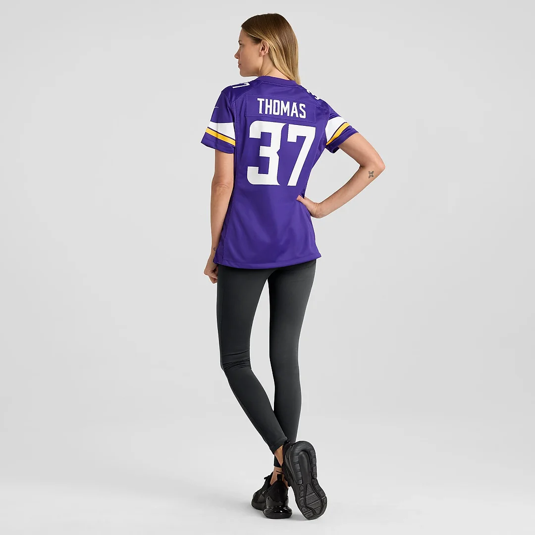 Zennovawear Tavierre Thomas Minnesota Vikings Women's Team Game Jersey - Purple