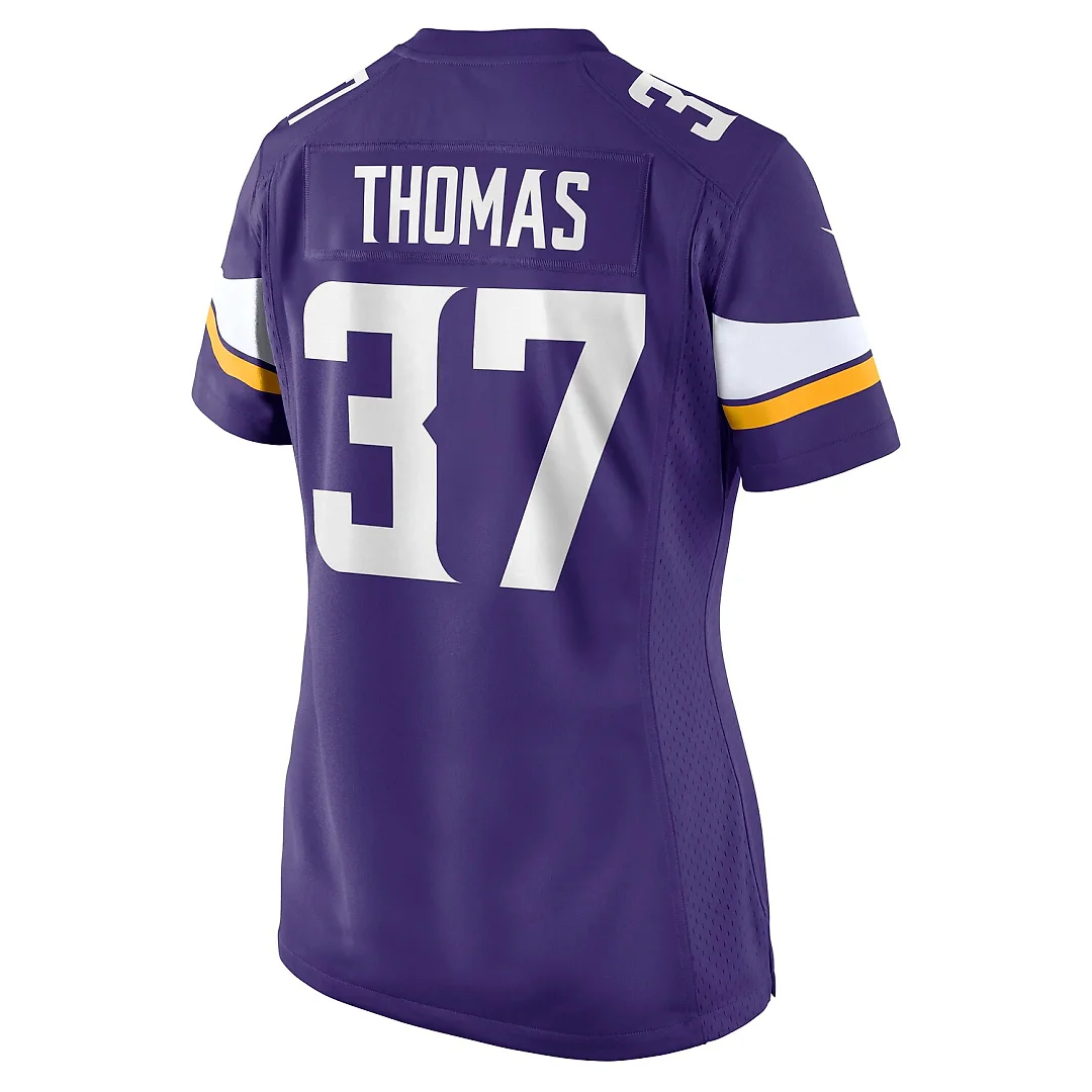 Zennovawear Tavierre Thomas Minnesota Vikings Women's Team Game Jersey - Purple