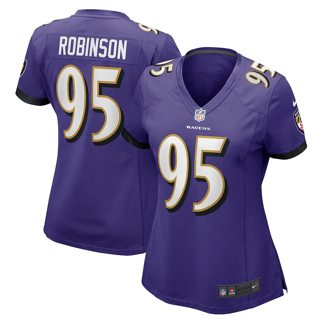 Zennovawear Tavius Robinson Baltimore Ravens Women's Game Jersey - Purple