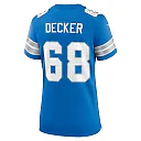 Zennovawear Taylor Decker Detroit Lions Women's Team Game Jersey - Blue