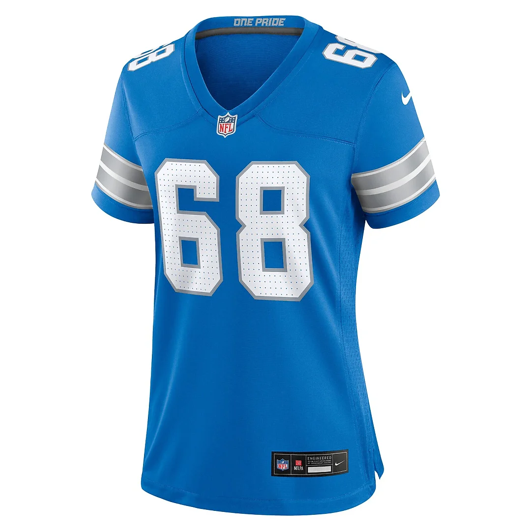 Zennovawear Taylor Decker Detroit Lions Women's Team Game Jersey - Blue