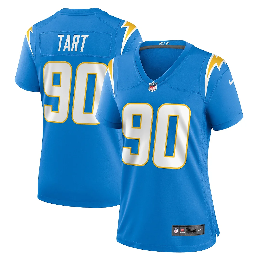 Zennovawear Teair Tart Los Angeles Chargers Women's Game Jersey - Powder Blue
