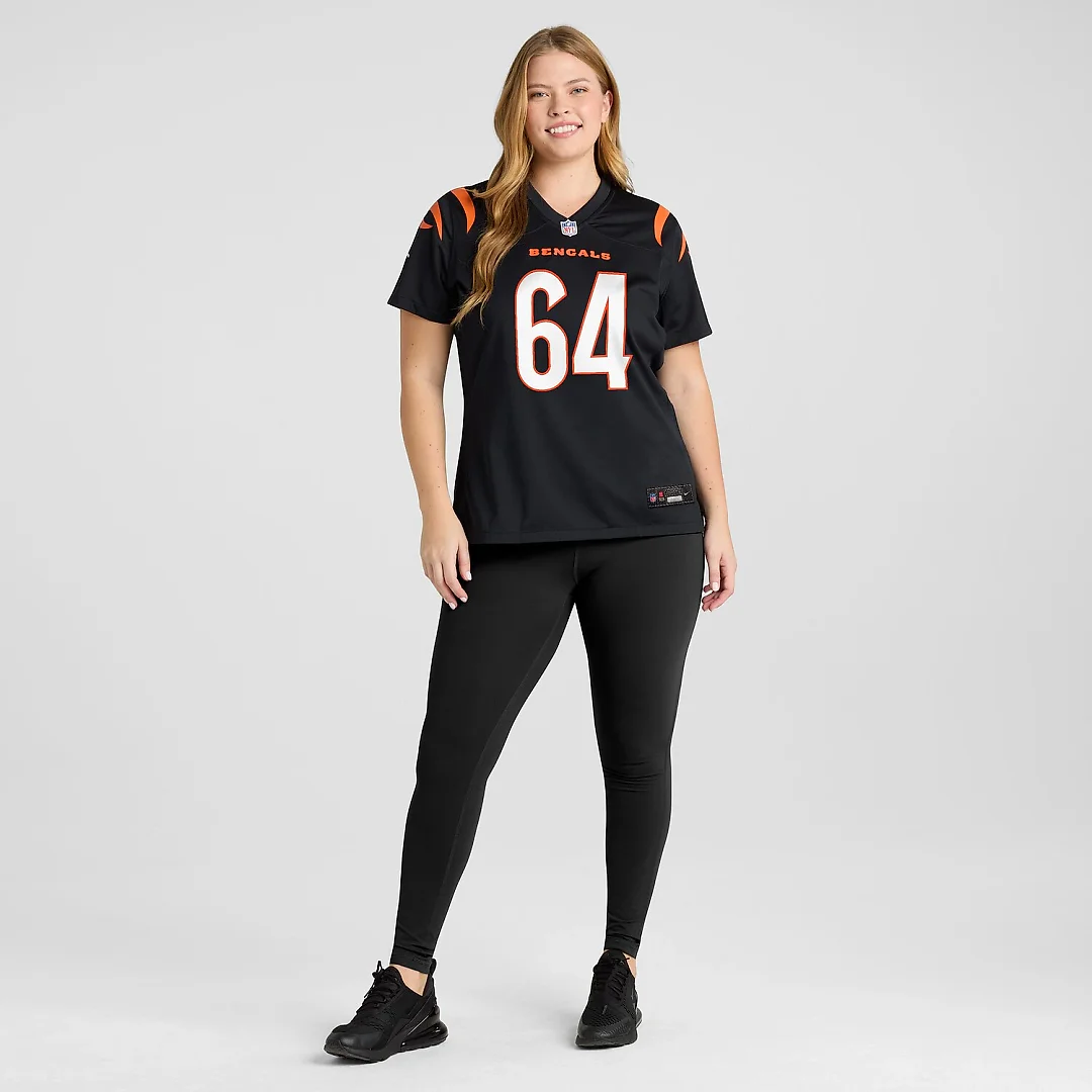 Zennovawear Ted Karras Cincinnati Bengals Women's Game Player Jersey - Black
