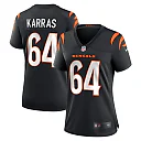 Zennovawear Ted Karras Cincinnati Bengals Women's Game Player Jersey - Black