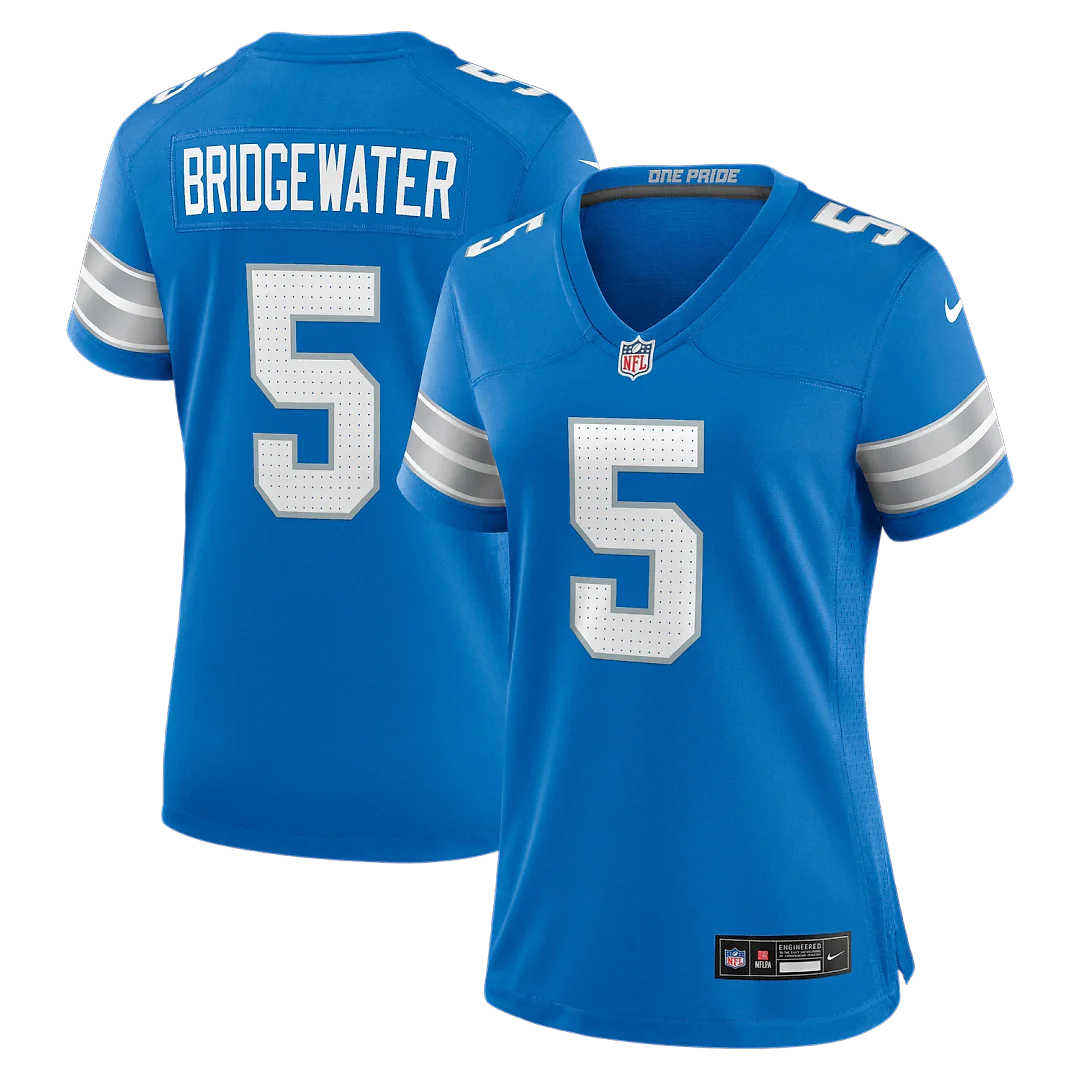 Zennovawear Teddy Bridgewater Detroit Lions Women's Team Game Jersey - Blue