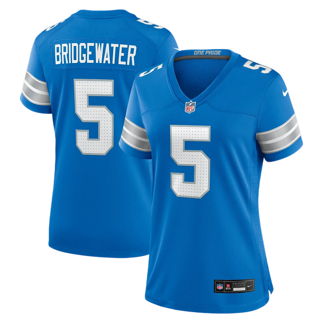 Zennovawear Teddy Bridgewater Detroit Lions Women's Team Game Jersey - Blue