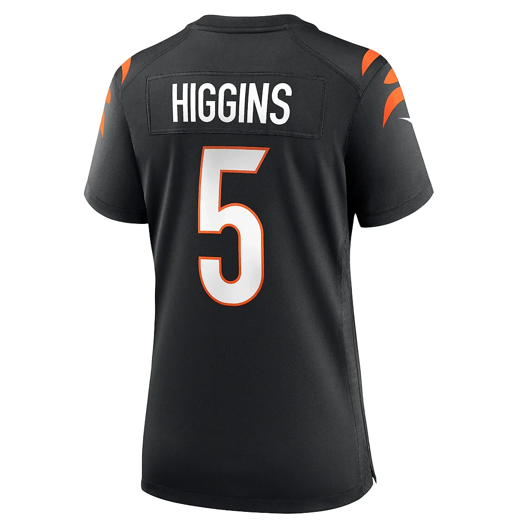 Zennovawear Tee Higgins Cincinnati Bengals Women's Game Player Jersey - Black