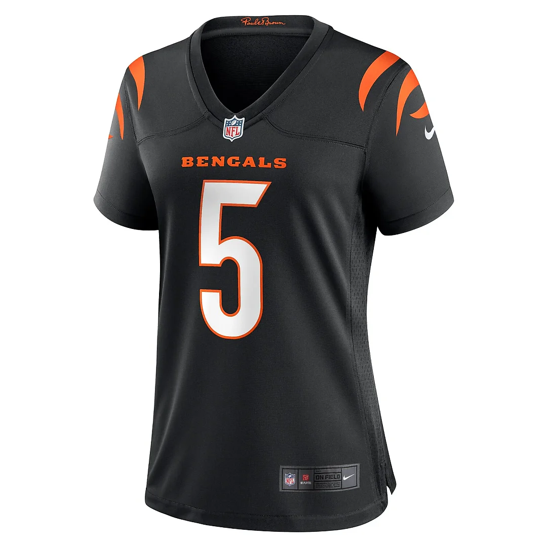 Zennovawear Tee Higgins Cincinnati Bengals Women's Game Player Jersey - Black