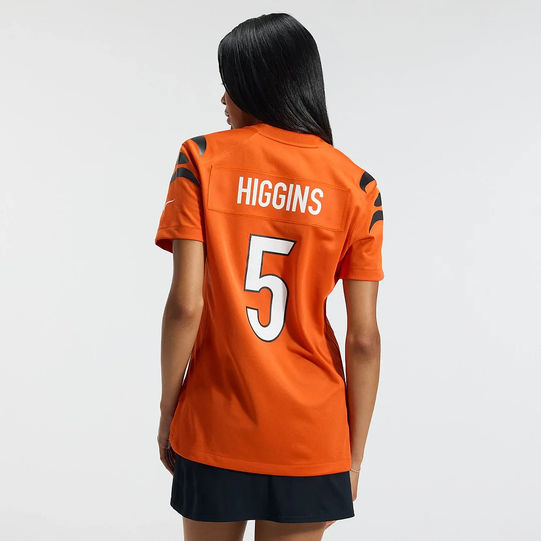 Zennovawear Tee Higgins Cincinnati Bengals Women's Alternate Game Jersey - Orange