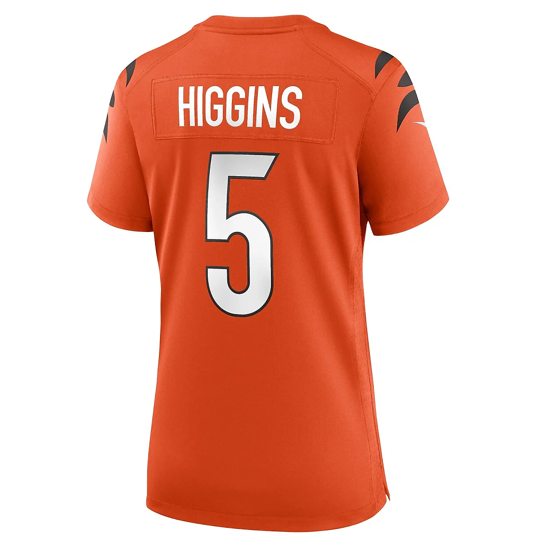 Zennovawear Tee Higgins Cincinnati Bengals Women's Alternate Game Jersey - Orange
