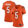 Zennovawear Tee Higgins Cincinnati Bengals Women's Alternate Game Jersey - Orange