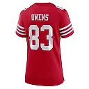 Zennovawear Terique Owens San Francisco 49ers Women's Team Game Jersey - Scarlet