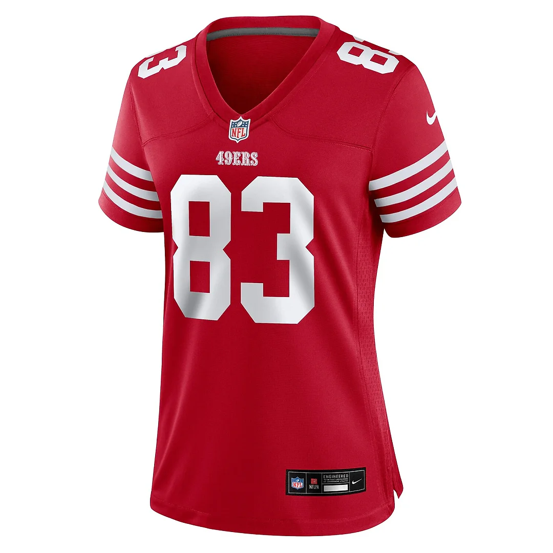 Zennovawear Terique Owens San Francisco 49ers Women's Team Game Jersey - Scarlet