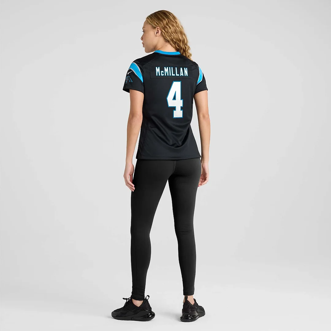 Zennovawear Tetairoa McMillan Carolina Panthers Women's Team Game Jersey - Black