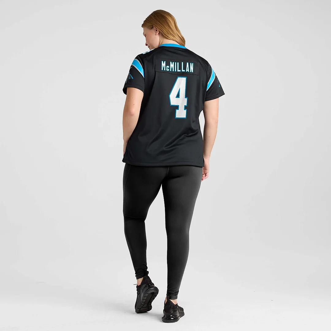 Zennovawear Tetairoa McMillan Carolina Panthers Women's Team Game Jersey - Black