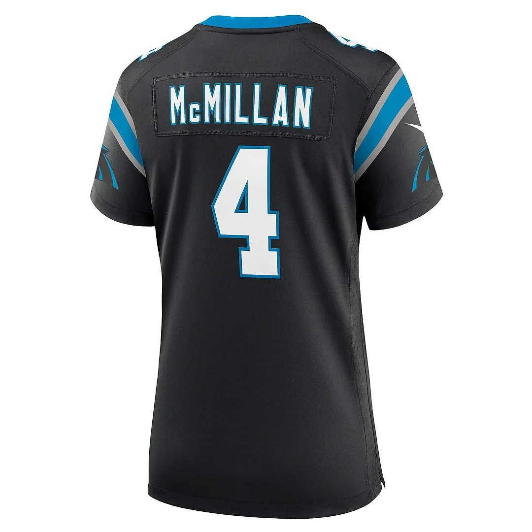 Zennovawear Tetairoa McMillan Carolina Panthers Women's Team Game Jersey - Black