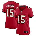 Zennovawear Tez Johnson Tampa Bay Buccaneers Women's Team Game Jersey - Red