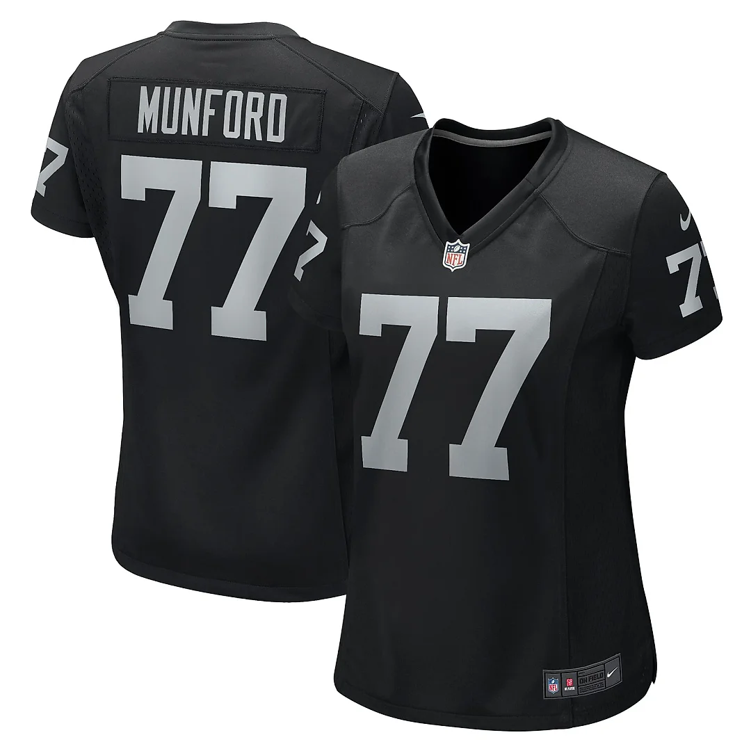 Zennovawear Thayer Munford Jr. Las Vegas Raiders Women's Team Game Jersey - Black