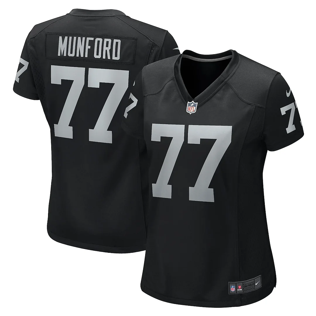 Zennovawear Thayer Munford Jr. Las Vegas Raiders Women's Team Game Jersey - Black