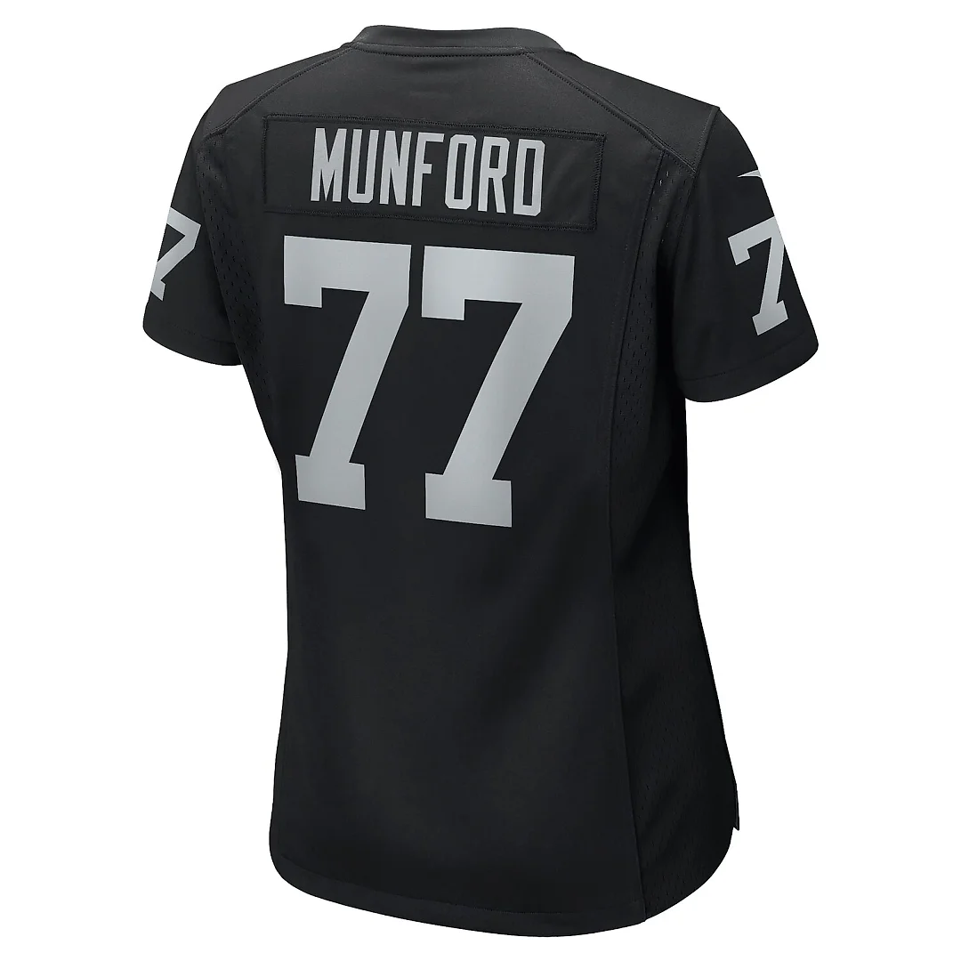 Zennovawear Thayer Munford Jr. Las Vegas Raiders Women's Team Game Jersey - Black