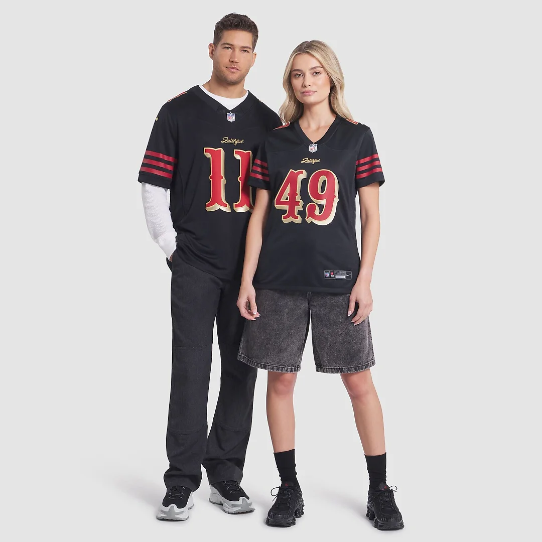 Zennovawear The Faithful San Francisco 49ers Women's 2025 Rivalries Collection Game Jersey - Black