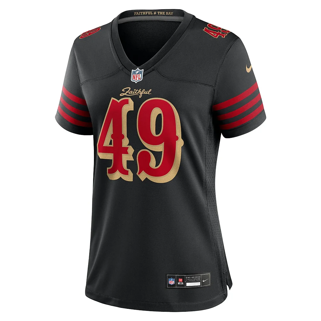 Zennovawear The Faithful San Francisco 49ers Women's 2025 Rivalries Collection Game Jersey - Black