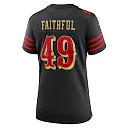 Zennovawear The Faithful San Francisco 49ers Women's 2025 Rivalries Collection Game Jersey - Black