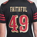 Zennovawear The Faithful San Francisco 49ers Women's 2025 Rivalries Collection Game Jersey - Black